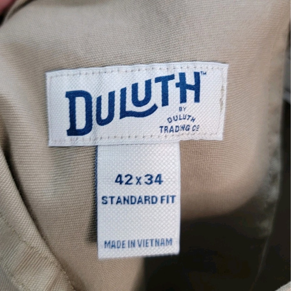 New Duluth Flex Fire Hose Pants Men's 42x34 Brown 5 Pocket Canvas Durability NWT - Picture 9 of 12